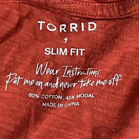 Torrid Slim Fit T-Shirt, Torrid Size 1 - Picture 5 of 7